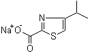 4-(1-Methylethyl)-2-thiazolecarboxylic acid sodium salt molecular structure (CAS 1221724-81-7)