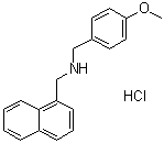 结构式 CAS# 1222781-70-5, N-[(4-甲氧基苯基)甲基]-1-萘甲胺盐酸盐