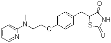 Rosiglitazone molecular structure (CAS 122320-73-4)