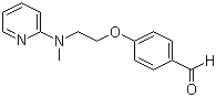 结构式 CAS# 122321-03-3, 4-[2-(甲基-2-吡啶基氨基)乙氧基]苯甲醛