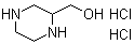 2-Piperazinemethanol dihydrochloride molecular structure (CAS 122323-87-9)