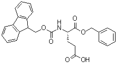 结构式 CAS# 122350-52-1, N-[芴甲氧羰基]-L-谷氨酸苄酯