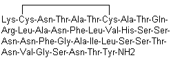 structure of CAS# 122384-88-7, Amlintide;Human islet amyloid polypeptide; Human islet amyloid polypeptide-NH2; Islet amyloid polypeptide (human)
