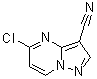 structure of CAS# 1224288-92-9, 5-Chloropyrazolo[1,5-a]pyrimidine-3-carbonitrile