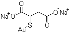 结构式 CAS# 12244-57-4, 金硫丁二钠; 金硫苹果酸钠