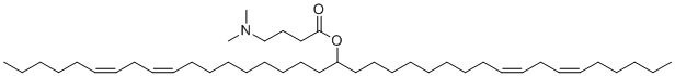 (6Z,9Z,28Z,31Z)-Heptatriaconta-6,9,28,31-tetraen-19-yl 4-(dimethylamino)butanoate molecular structure (CAS 1224606-06-7)