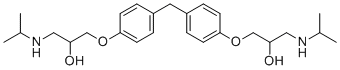 structure of CAS# 1225195-70-9, Bisoprolol fumarate EP impurity C;1-[4-[[4-[2-hydroxy-3-(propan-2-ylamino)propoxy]phenyl]methyl]phenoxy]-3-(propan-2-ylamino)propan-2-ol