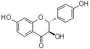 (2R-反式)-3,4',7-三羟基黄烷酮分子结构 (CAS 1226-22-8)