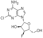 2-Chloro-3'-deoxy-3'-fluoroadenosine molecular structure (CAS 122654-30-2)
