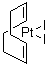 structure of CAS# 12266-72-7, (1,5-Cyclooctadiene)diiodoplatinum;(Cyclooctadiene)diiodoplatinum; Diiodo(cyclooctadiene)platinum
