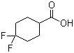 结构式 CAS# 122665-97-8, 4,4-二氟环己甲酸