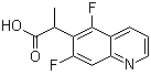 structure of CAS# 1226776-94-8, 5,7-Difluoro-alpha-methyl-6-quinolineacetic acid