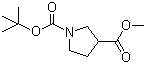 Methyl 1-Boc-3-pyrrolidinecarboxylate molecular structure (CAS 122684-33-7)