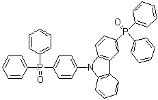 3-Diphenylphosphinyl-9-(4'-diphenylphosphinylphenyl)carbazole molecular structure (CAS 1226860-68-9)