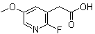 2-Fluoro-5-methoxy-3-pyridineacetic acid molecular structure (CAS 1227564-07-9)
