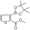 structure of CAS# 1227664-10-9, 2-Methoxycarbonylthiophene-3-boronic acid pinacol ester;3-(4,4,5,5-Tetramethyl-1,3,2-dioxaborolan-2-yl)-2-thiophenecarboxylic acid methyl ester