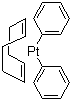 structure of CAS# 12277-88-2, Diphenyl(1,5-cyclooctadiene) platinum(II)