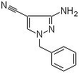 3-Amino-1-benzyl-1H-pyrazole-4-carbonitrile molecular structure (CAS 122800-01-5)