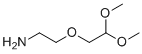 structure of CAS# 1228258-40-9, 2-(2-Aminoethoxy)-1,1-dimethoxyethane
