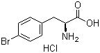 4-Bromo-L-phenylalanine hydrochloride molecular structure (CAS 122839-59-2)