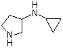 N-Cyclopropyl-3-pyrrolidinamine molecular structure (CAS 1228458-66-9)