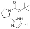 (S)-tert-butyl 2-(5-iodo-1H-imidazol-2-yl)pyrrolidine-1-carboxylate molecular structure (CAS 1228552-62-2)