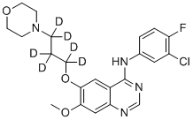 Gefitinib-d6 molecular structure (CAS 1228664-49-0)