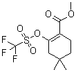 4,4-二甲基-2-[(三氟甲基磺酰基)氧基]环己-1-烯-1-羧酸甲酯分子结构 (CAS 1228780-46-8)