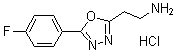 5-(4-Fluorophenyl)-1,3,4-oxadiazole-2-ethanamine hydrochloride molecular structure (CAS 1228878-58-7)