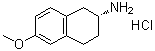 (2R)-1,2,3,4-Tetrahydro-6-methoxy-2-naphthalenamine hydrochloride (1:1) molecular structure (CAS 1229244-90-9)