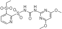结构式 CAS# 122931-48-0, 砜嘧磺隆; N-(((4,6-二甲氧基-2-嘧啶基)氨基)羰基)-3-(乙基磺酰基)-2-吡啶磺酰胺