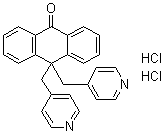 10,10-Bis(4-pyridinylmethyl)-9(10H)-anthracenone dihydrochloride molecular structure (CAS 122955-13-9)