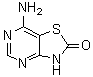 结构式 CAS# 122970-56-3, 7-氨基噻唑并[4,5-d]嘧啶-2(3H)-酮