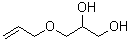 structure of CAS# 123-34-2, 3-(Allyloxy)-1,2-propanediol;Allyl chlorohydrin ether; Glycerin 1-allyl ether; Glycerol 1-allyl ether; Glycerol 1-monoallyl ether; Glycerol alpha-allyl ether; Glycerol alpha-monoallyl ether; NSC 59722