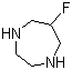 structure of CAS# 123187-94-0, 6-Fluoro-1,4-diazepane;6-Fluorohexahydro-1H-1,4-diazepine