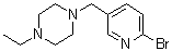 1-[(6-Bromo-3-pyridinyl)methyl]-4-ethylpiperazine molecular structure (CAS 1231930-25-8)