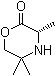 (3S)-3,5,5-Trimethyl-2-morpholinone molecular structure (CAS 1231951-61-3)
