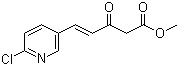 structure of CAS# 1233055-23-6, 5-(6-Chloro-3-pyridinyl)-3-oxo-4-pentenoic acid methyl ester