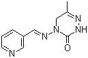 structure of CAS# 123312-89-0, Pymetrozine;(E)-4,5-Fihydro-6-methyl-4-((3-pyridinylmethylene)amino)-1,2,4-triazin-3(2H)-one