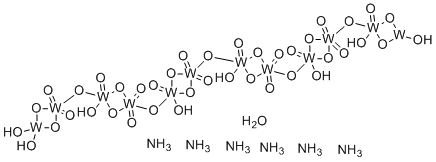 偏钨酸铵水合物分子结构 (CAS 12333-11-8)