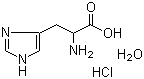 DL-Histidine monohydrochloride monohydrate molecular structure (CAS 123333-71-1)