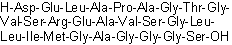 L-alpha-Aspartyl-L-alpha-glutamyl-L-leucyl-L-alanyl-L-prolyl-L-alanylglycyl-L-threonylglycyl-L-valyl-L-seryl-L-arginyl-L-alpha-glutamyl-L-alanyl-L-valyl-L-serylglycyl-L-leucyl-L-leucyl-L-isoleucyl-L-methionylglycyl-L-alanylglycylglycylglycyl-L-serine molecular structure (CAS 1233876-44-2)