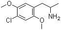 2,5-Dimethoxy-4-chloroamphetamine molecular structure (CAS 123431-31-2)