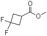 结构式 CAS# 1234616-13-7, 3,3-二氟环丁烷甲酸甲酯