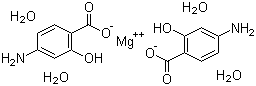 对氨基水杨酸镁分子结构 (CAS 123465-67-8)