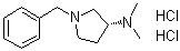 (3R)-1-Benzyl-N,N-dimethyl-3-pyrrolidinamine dihydrochloride molecular structure (CAS 1235058-59-9)