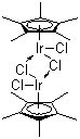 (Pentamethylcyclopentadienyl)iridium(III) chloride dimer molecular structure (CAS 12354-84-6)