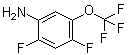 3-氨基-4,6-二氟(三氟甲氧基)苯分子结构 (CAS 123572-59-8)