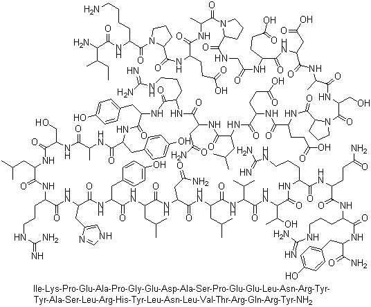 Peptide YY (3-36) (human) molecular structure (CAS 123583-37-9)