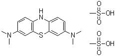 N3,N3,N7,N7-Tetramethyl-10H-phenothiazine-3,7-diamine methanesulfonate (1:2) molecular structure (CAS 1236208-20-0)